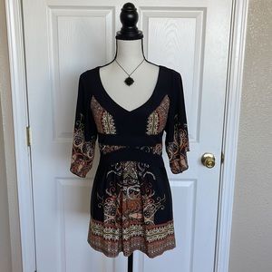 Boston Proper Vintage Inspired Flutter Sleeve Blouse. Size XS.